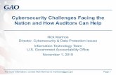 Cybersecurity Challenges Facing the Nation and How ......Cybersecurity Challenges Facing the Nation and How Auditors Can Help Nick Marinos Director, Cybersecurity & Data Protection
