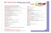 Healthy Healthcare Solution - Vaishali Pharma PVT. LTD. · PDF file 2019-07-24 · Acaiberry Ext. Cap/Tab Turmeric ,ginger & garlic softel capsule WEIGHT MANAGEMENT Chromium, L-Carnitine,