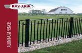 ALUMINUM FENCE · Simple, economical and classic, Key-Link’s no mid-rail fence is everything you need with nothing you don’t. Bring affordable style and safety to your yard without