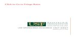 Click to Go to Fringe Rates - University of South Florida USF SPONSORED RESEARCH FACT SHEET Updated
