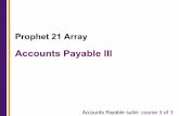 Accounts Payable III - Epicor06. Accounts Payable 09. On Demand Reports 04. AP Trial Balance yLook at the Program Parameters. yLook at the Report Output. 3. AP Trial Balance (MAP008)