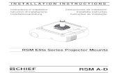 RSM INSTALLATION INSTRUCTIONS - Herman ProAvhermanproav.com/user_area/products/raw/M-12588-CHIRSMAU_Installation...RSM EliteSeries Projector Mounts Installation Instructions 2 DISCLAIMER