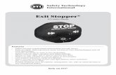 Exit Stopper - STI EMEA...source from the STI-6400 alarm. The Remote Horn contains an internal 9 volt battery. Horn operates when the Form C contact at main unit is activated on alarm.