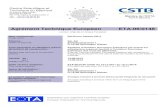 Agrément Technique Européen ETA-06/0148 - CSTBwebapp.cstb.fr/agrement-technique-europeen/pdf/Doc_ETA...Cette version remplace : ETA-06/0148 valide du 13/11/2011 au 12/11/2016 This