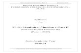 M.Sc. (Analytical Chemistry) Part II · 2020-07-25 · M.Sc. (Analytical Chemistry) Part II Pattern 2019 3 Department of Chemistry, Fergusson College (Autonomous), Pune Semester III