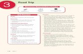 3 Road Trip · Road Trip Unit Overview Goals thelist of goals on facing page. Grammar • Inseparable and separable phrasal verbs • Gerunds and infinitives in general statements