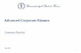 Advanced Corporate Finance - UniFI · 4 1 Introduction to Corporate Valuation 4 M&A most used methods: DCF and Multiple methods Lesson 2 Summary 2 Valuation Methods 3 EVA 6 From value