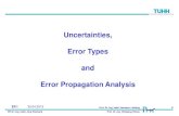 Uncertainties, Error Types and Error Propagation …...Random Errors and Systematic Errors. Random Errors are caused by inherently unpredictable fluctuations in the readings of a measurement