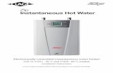 Electronically controlled instantaneous water heater · 9 Instructions for installer - 9120-25536 - CEX-U - 801045 - May 2013 v1.01 Mounting the appliance 1. Thoroughly rinse the