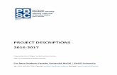 Project Description Handbook - PBSC 2016-2017 · PROJECT!DESCRIPTIONS! 201612017!! Prepared’by’Pierre+Philippe’Turnbull’and’Jesse’Hartery,’’ PBSC’Co+Coordinator’at’McGill’University’