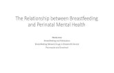 The Relationship between Breastfeeding and Perinatal ...€¦ · Pain of breastfeeding and depression •Breastfeeding experience rather than breastfeeding duration is predictive