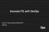 Innovate ITIL with DevOps - ITSM Academy · DevOps & ITIL Overview. Really it should be BusProdDevTestQASecOps. A DevOps Approach to Incident Management @SeanDMackNYC @xOps Collaboration