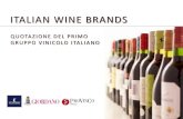 ITALIAN WINE BRANDS · 2015-01-23 · ITALIAN WINE BRANDS (IWB), holding industriale di consolidamento del polo vinicolo in progetto, è costituita da IPO Challenger. Nelle more dell’ammissionea