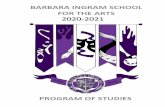 2020-2021wcpsmd.com/sites/default/files/documents/BISFA Program of... · 2020-01-27 · ARTS CERTIFICATE PROGRAM Barbara Ingram School students will earn a Barbara Ingram School Arts