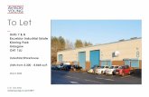 To Let...2020/03/31  · To Let Units 7 & 8 Excelsior Industrial Estate Kinning Park Glasgow G41 1LU Industrial/Warehouse Units from 4,300 - 8,868 sq ft March 2020 0141 300 8000Excelsior
