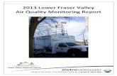 2013 Lower Fraser Valley Air Quality Monitoring ReportQuality/2013LF… · 2013 Lower Fraser Valley Air Quality Monitoring Report Page S-1 Summary This annual report summarizes the