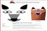 ÒRockyÓ Wolf Paper Bag Hand Puppet · 2017-10-09 · Wolf Paper Bag Hand Puppet Materials: printer paper paper bag glue or tape scissors OPTIONAL: grey paint Instructions: Print