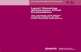 The housing and labour Local Housing Allowance...3 Local Housing Allowance Final Evaluation: The housing and labour market impacts of the Local Housing Allowance Glossary of terms