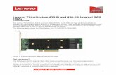 Lenovo ThinkSystem 430-8i and 430-16i Internal SAS HBAs · N2215 HBA for System x servers, with a faster processor and more memory. Rigorous testing of the ThinkSystem HBAs by Lenovo