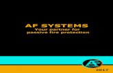 Copertina vedere l’altro pdf foglio formato A3 · pdf foglio formato A3. 2. 3 AF Systems is the Italian leading company in the passive fire protection field. AF Systems technologies