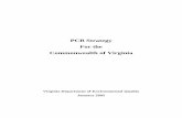 PCB Strategy For the Commonwealth of Virginia · PCB congeners is recommended for conducting human health risk assessments for total PCBs and/or toxics source investigations and assessments.