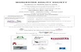 WORCESTER AGILITY SOCIETY · Championship Agility, Premier Agility , Open Agility or Limited Agility Shows (i.e. special classes and invitational events excepted). Only a first place