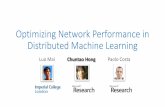 Towards Optimizing the Network for Distributed Machine Learning · 2019-12-18 · Network Core Congestion 12 Over-subscribed Network Core Congestion in the core in case of over-subscribed