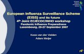 European Influenza Surveillance Scheme (EISS) and its ... · 3 The European Influenza Surveillance Scheme | Koos van der Velden, Adam Meijer Countries and Laboratories in EISS 33