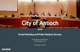 City of Antioch · 2018-03-14 · 1. Antioch is the Bay Area’s newest biotech hotspot 2. Antioch is the Bay Area’s newest tech incubator (City could subsidize live/work space