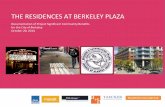 THE RESIDENCES AT BERKELEY PLAZA€¦ · 11/12/2014  · Residences at Berkeley Plaza: Significant Community Benefits 10 HSR Berkeley Investments, LLC was present to answer questions