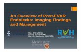 An Overview of Post-EVAR Endoleaks: Imaging Findings and ... Lifelong Learning... · Type 3 Endoleak Leakage of blood directly through the body of a stent-graft This endoleak may
