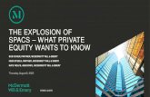 THE EXPLOSION OF SPACS – WHAT PRIVATE EQUITY WANTS … · future. After the IPO, the units split and the stock and warrants trade separately. Some recent SPACs have no warrant coverage.