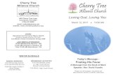 Cherry Tree Alliance Church€¦ · Cherry Tree Alliance Church 640 Cherry Tree Lane Uniontown, PA 15401 (724) 437-6850 March 12, 2017 email: ctallch@verizon.net website: