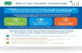 4th H for Health Challenge...4th H for Health Challenge "I pledge my head to clearer thinking, my heart to greater loyalty, my hands to larger service, and my health to better living,
