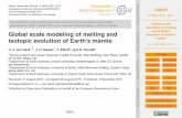 Global scale modeling of melting and isotopic evolution of ... · In the Earth’s mantle, chemical heterogeneities in bulk composition and trace el-ement concentration and isotope