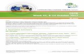CDTR Week 41, 8-14 October 2017 · 2017-10-13 · Week 41, 8-14 October 2017 CDTR ... In 2016, 225 human cases of West Nile fever were reported in the EU Member States and 267 ...