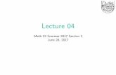 Lecture 04 - Dartmouth College1.4 Deﬁnition of Ax Deﬁnition Let A = h a 1 ···a n i with a i ∈Rm.For each i, let a i = a 1i... a mi . Now for x ∈Rn we can deﬁne Ax as follows: