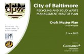 RECYCLING AND SOLID WASTE MANAGEMENT MASTER PLAN · suggest solid waste management and diversion options for consideration in the master plan . During open discussions, attendees