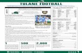 TULANE FOOTBALL€¦ · CBS Sports Network.-Tulane’s matchup with Army will mark the 22nd all-time meeting between the two teams. -Tulane will be in search of its first road win