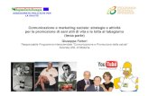Comunicazione e marketing sociale: strategie e attività ... · Comunicazione e marketing sociale: strategie e attività per la promozione di sani stili di vita e la lotta al tabagismo