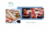Zota Beach Banquet Menu...Select one Buffet Menu per Day (Available for groups 20 or more) Deli Buffet Seasonal Fruit Seasonal Tossed Salad Greens, Selection of House Dressings Red