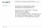 GAO-14-94, DOD FINANCIAL MANAGEMENT: Actions Under Way ... · GAO was asked to review the status of DOD’s efforts to address its funds control weaknesses. GAO’s objectives were