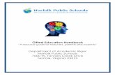 Gifted Education Handbook - Norfolk Public SchoolsGifted Education Handbook “A resource guide for teachers, parents and students” Department of Academic Rigor Norfolk Public Schools