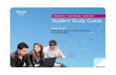 MICROSOFT TECHNOLOGY ASSOCIATE Student Study Guide · differentiate you for an internship or to college admissions committees. As you prepare for your ﬁ rst job focusing on technology,