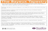 The Bayeux Tapestry · The Bayeux Tapestry Cut out the pictures and captions. Match the pictures to the captions. Then place them in order to tell the story of the key events of the