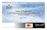 Study of the Payments of the State of New York Project ... · –Same Day ACH High‐value ... ACH, check, or wire transfer. Through a review of available payment files, Mercator