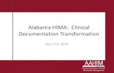Alabama HIMA: Clinical Documentation Transformation€¦ · Patient 1 Code Description SOI PDX I63.9 Cerebral Infarct SDx A41.9 Sepsis, NOS 3 SDx J69.0 Aspiration PNA 4 SDx N39.0