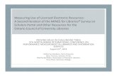 Measuring Use of Licensed Electronic Resources: A Second … · 2011-10-03 · Ontario Council of University Libraries ... eresources • To identify the demographic differences between