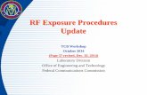 RF Exposure Procedures Update...RF Exposure Procedures Update TCB Workshop October 2014 (Page 37 revised, Dec. 10, 2014) Laboratory Division Office of Engineering and TechnologyOctober