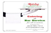 Catering Bar Service · Catering & Bar Service to charge the above credit card for any remaining balances, including any incidental charges that may occur during my scheduled event,